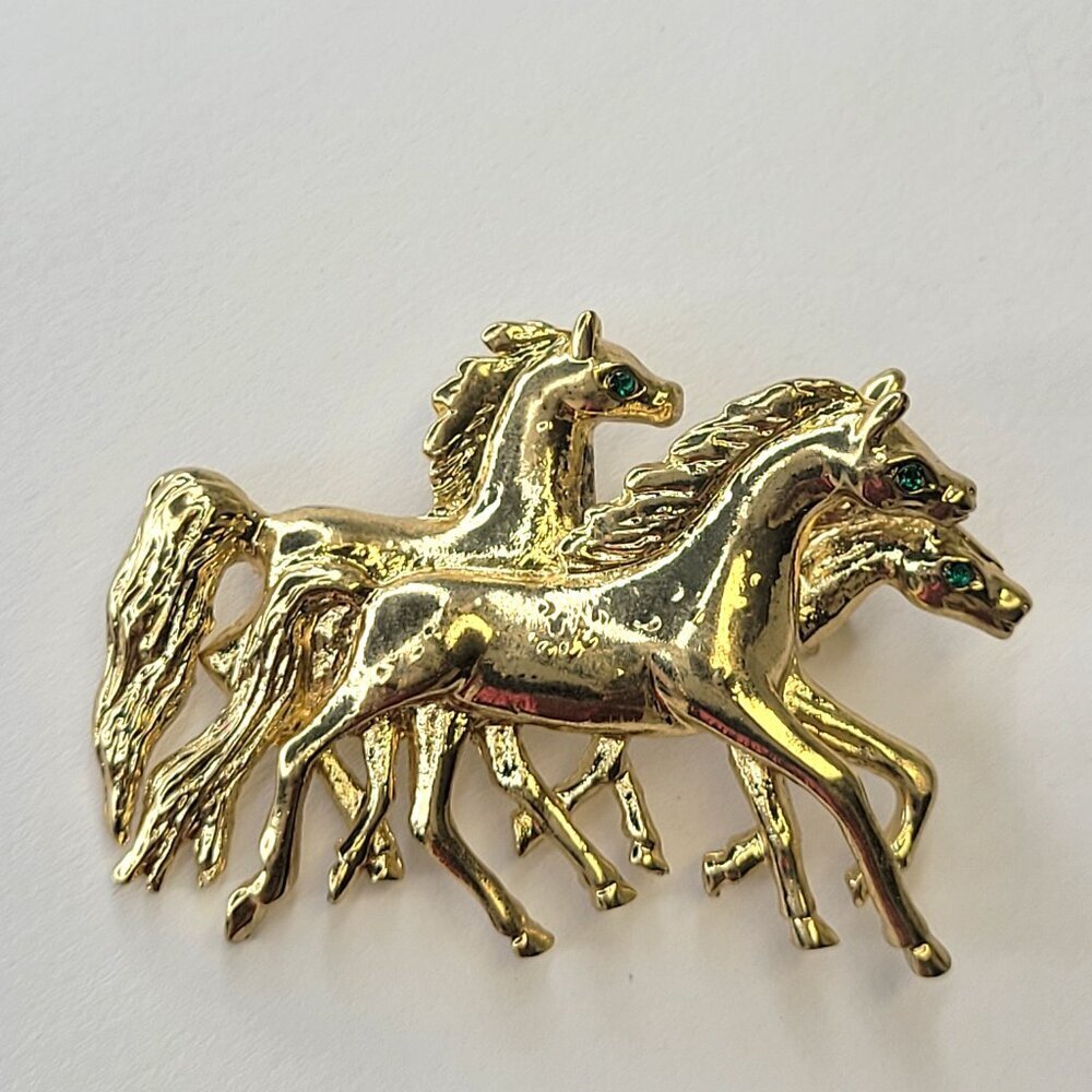 Horse Brooch, Horses Brooch Pin - NEW